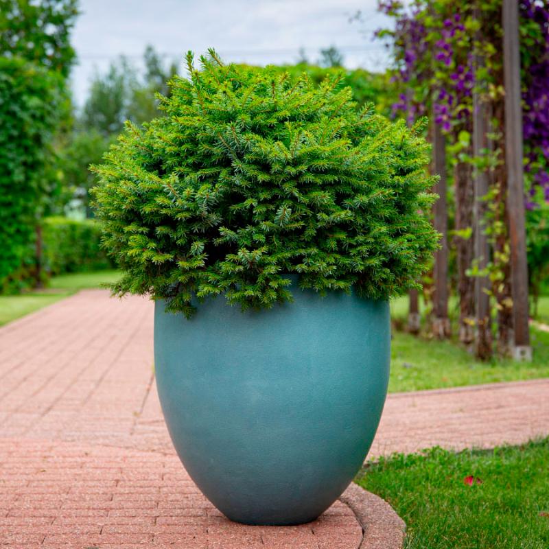 Кашпо Concretika Боул D52 H29 Cloudy Blue фото 3