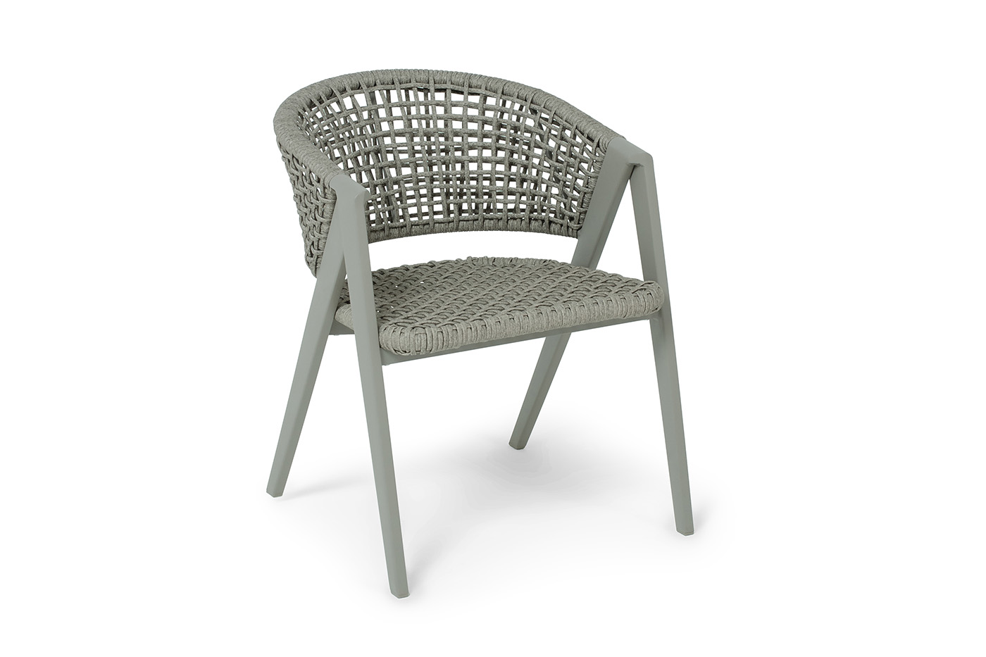 Амстердам плетеный стул из искусственного ротанга, цвет серый фото 3