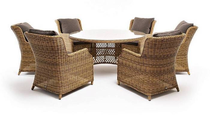 Обеденная Эспрессо–150 N 4SIS группа плетеная, цвет соломенный фото 2