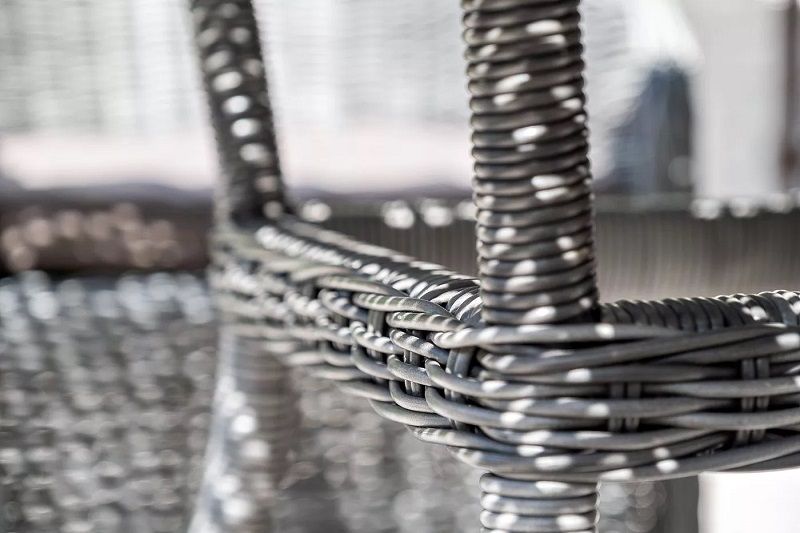 Обеденная группа Фредо 4SIS из искусственного ротанга, цвет графит фото 7