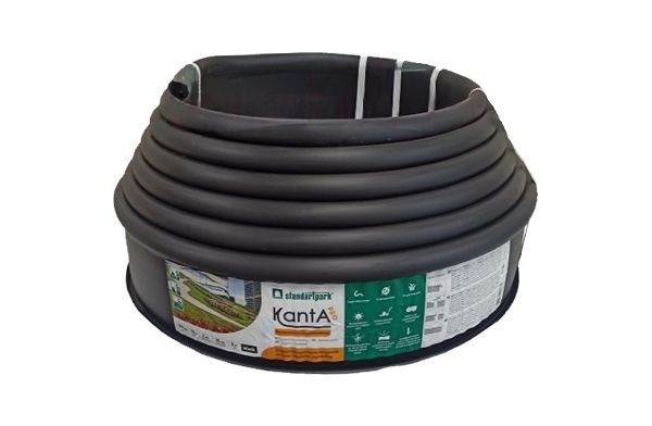 Бордюр садовый KANTA Standartpark PRO пластиковый Черный фото 1