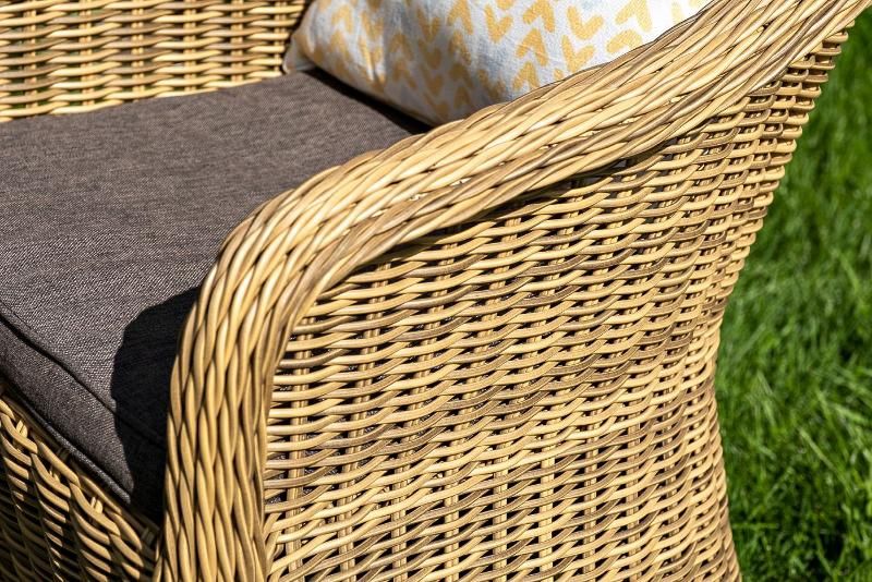Лаунж-зона Равенна 4SIS из искусственного ротанга, цвет соломенный фото 7