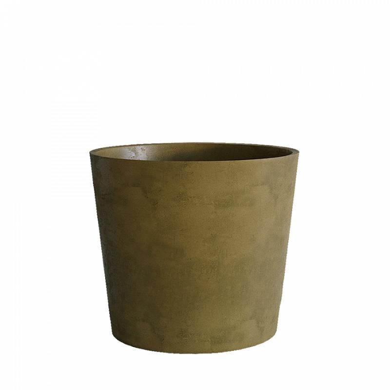 Кашпо Concretika Кратер D30 H24 Avocado Green фото 1