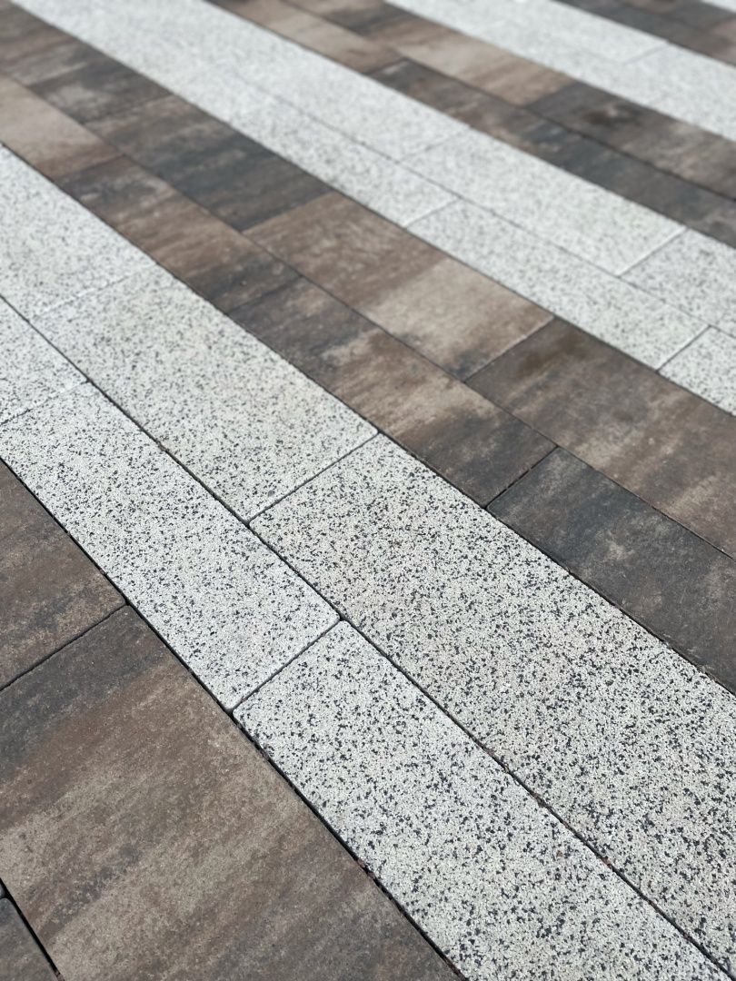 Тротуарная плитка Выбор Паркет мультиформатный Б.9.Псм.8 80 мм Листопад Песчаник фото 5