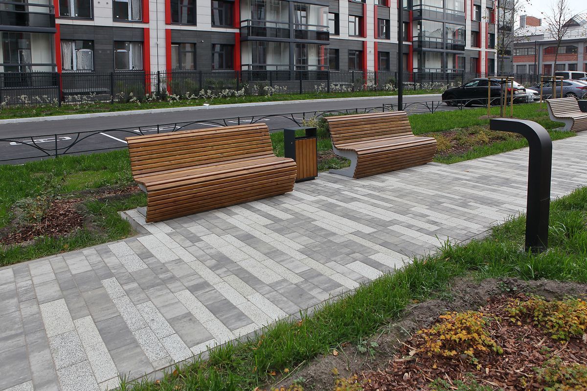 Тротуарная плитка Выбор Паркет мультиформатный Б.9.Псм.8 80 мм Листопад Кварцит фото 5