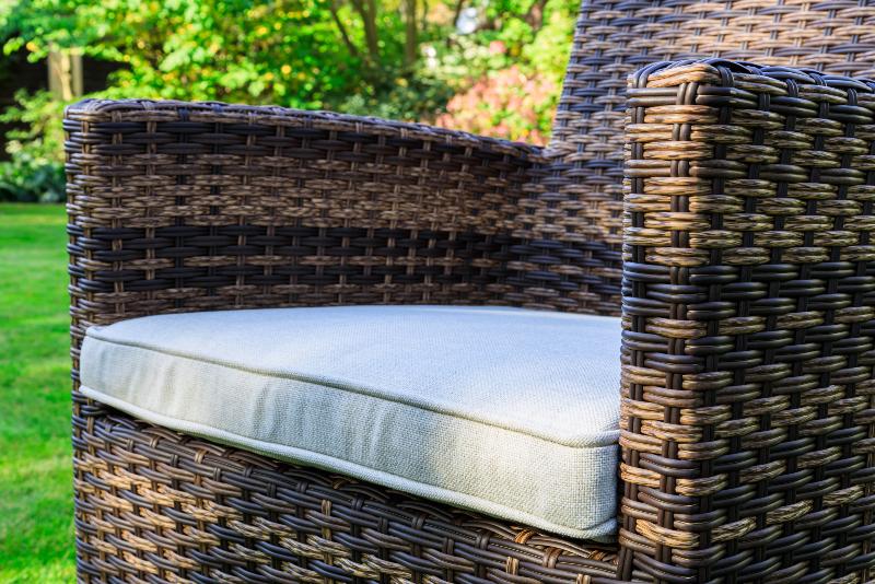 Обеденное кресло Fiona Royal Family из искусственного ротанга, цвет коричневый фото 2