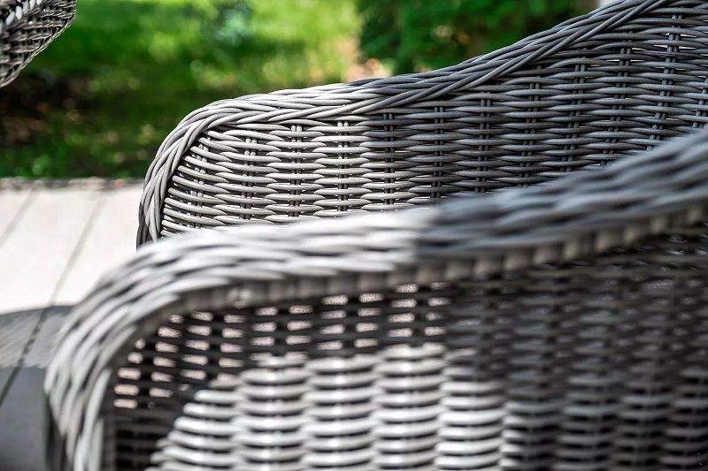 Обеденная группа Фредо 4SIS из искусственного ротанга, цвет графит фото 5