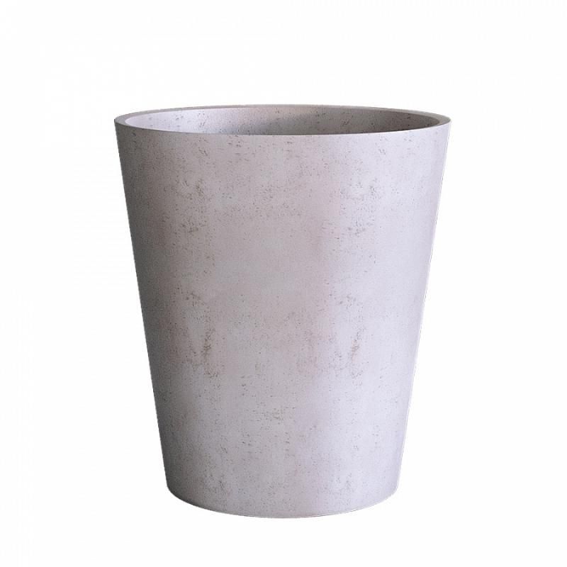 Кашпо Concretika Кратер D60 H50 Конкрит вайт фото 1