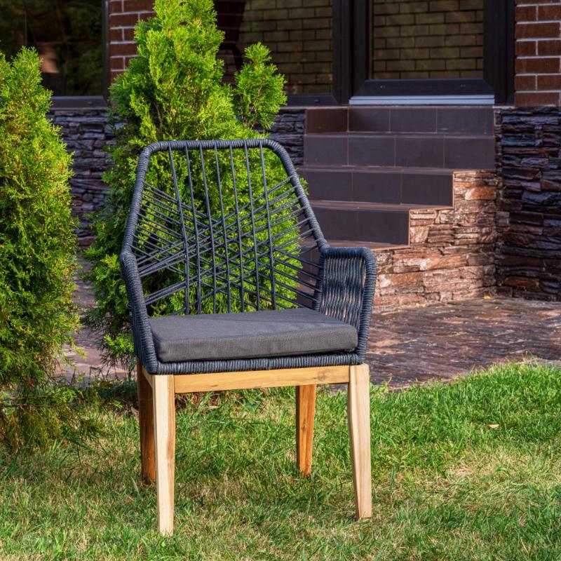 Обеденное кресло Chloe Royal Family из дерева, цвет серый фото 4