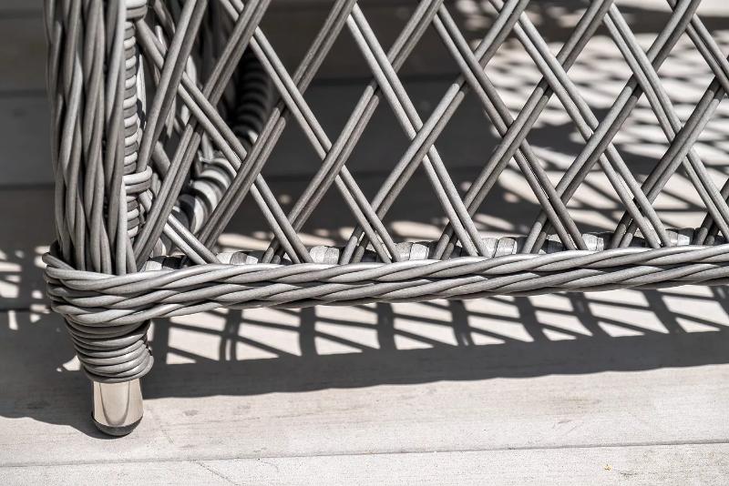 Плетеное кресло Латте 4SIS из искусственного ротанга, цвет графит фото 6