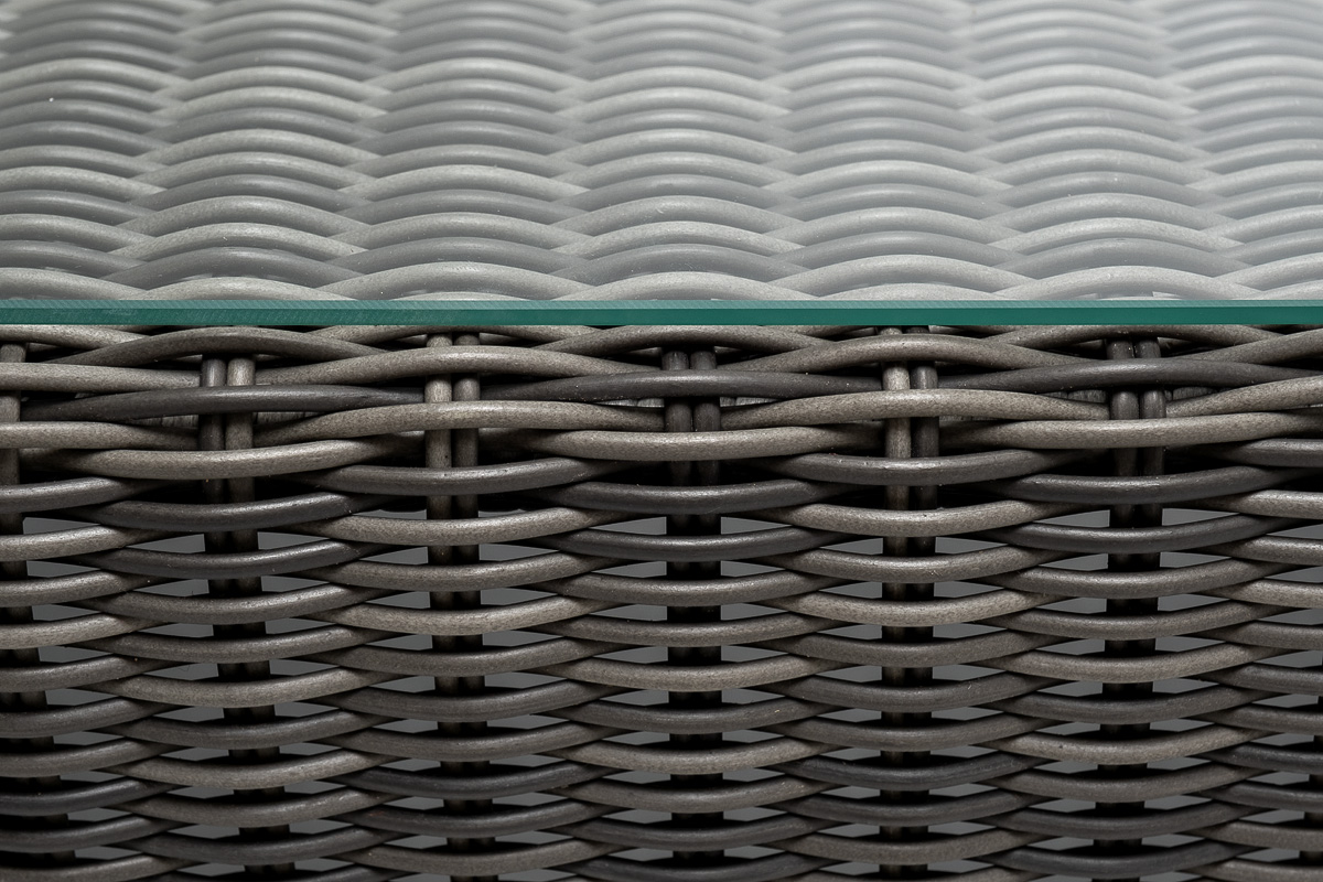 Боно журнальный столик из искусственного ротанга, цвет графит фото 5