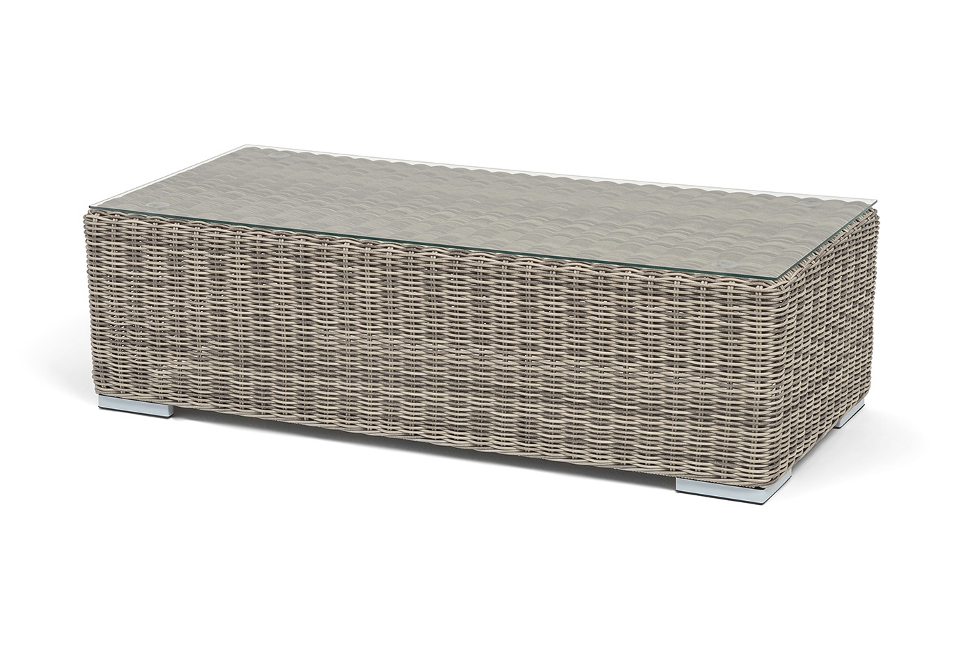 Боно журнальный столик из искусственного ротанга, цвет бежевый фото 1