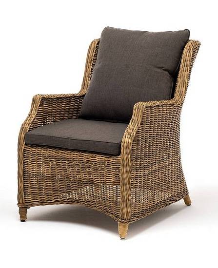 Плетеный Неаполь 4SIS стул из искусственного ротанга, цвет соломенный фото 1