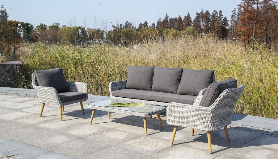 Кресло Прованс 4SIS из искусственного ротанга, цвет бежевый фото 6