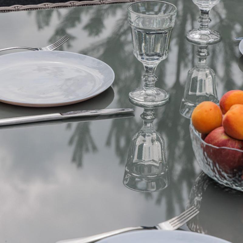 Угловой комплект Zorro Wood Royal Family из искусственного ротанга, цвет серый фото 6