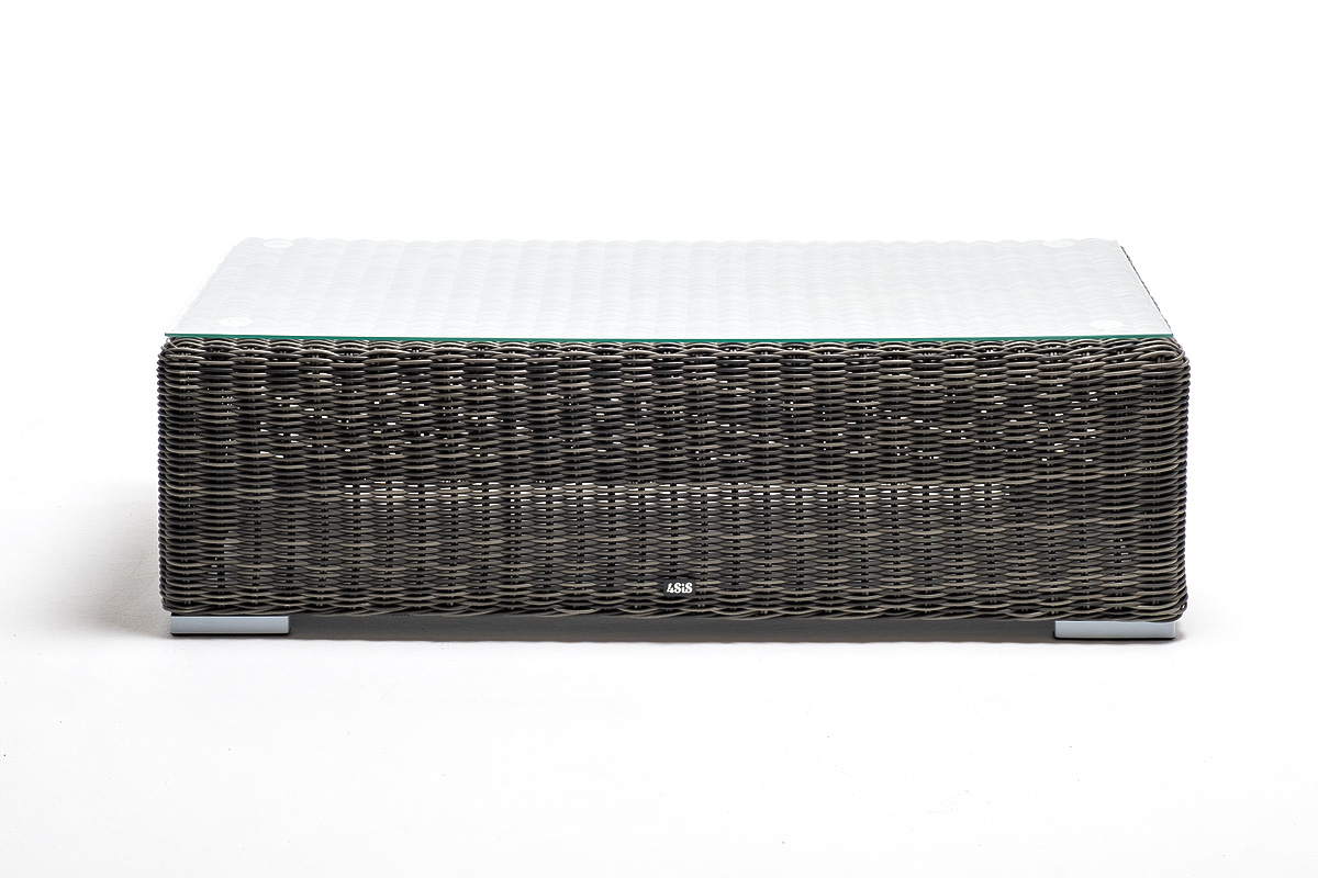 Боно журнальный столик из искусственного ротанга, цвет графит фото 2