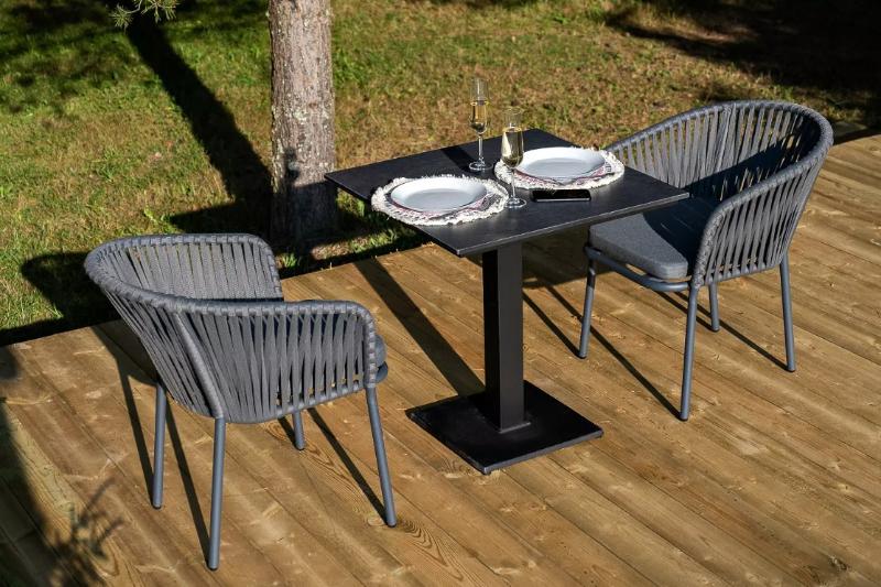 Обеденная Каффе 4SIS группа на 2 персоны, цвет серый гранит фото 1