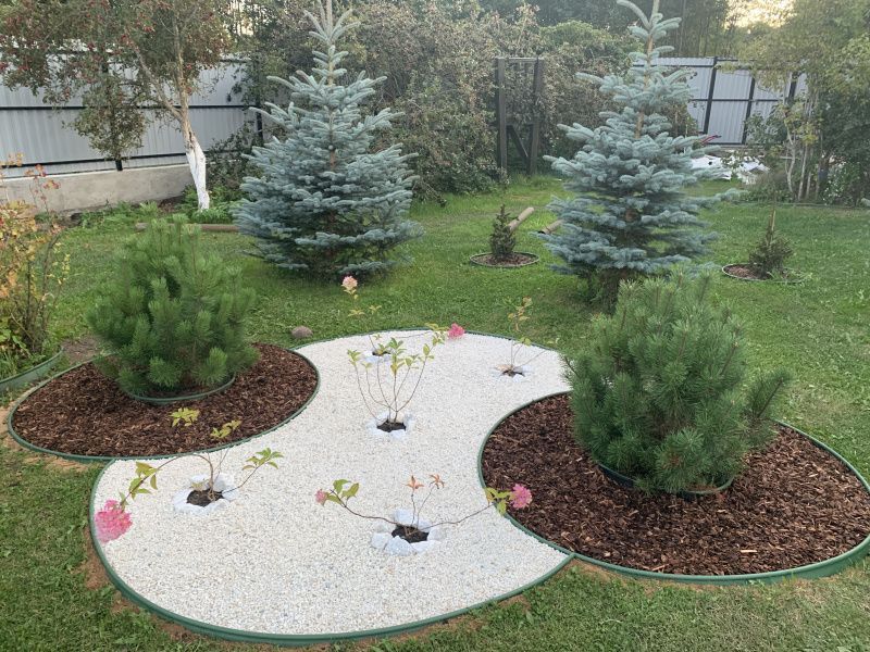 Бордюр садовый KANTA Standartpark SP Б-1000.10.02-ПП пластиковый (Модернизированный кантри) Оливковый 82552-Ол фото 4