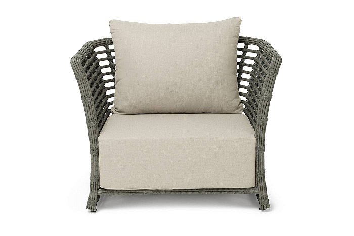 Кресло Валенсия 4SIS из искусственного ротанга, цвет серый фото 2