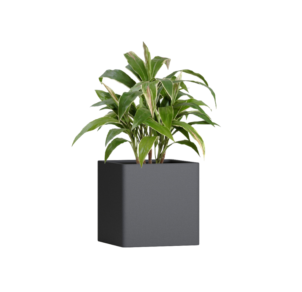 Кашпо TERRAFAKTURA Квадро 30x30x30 Маренго фото 1