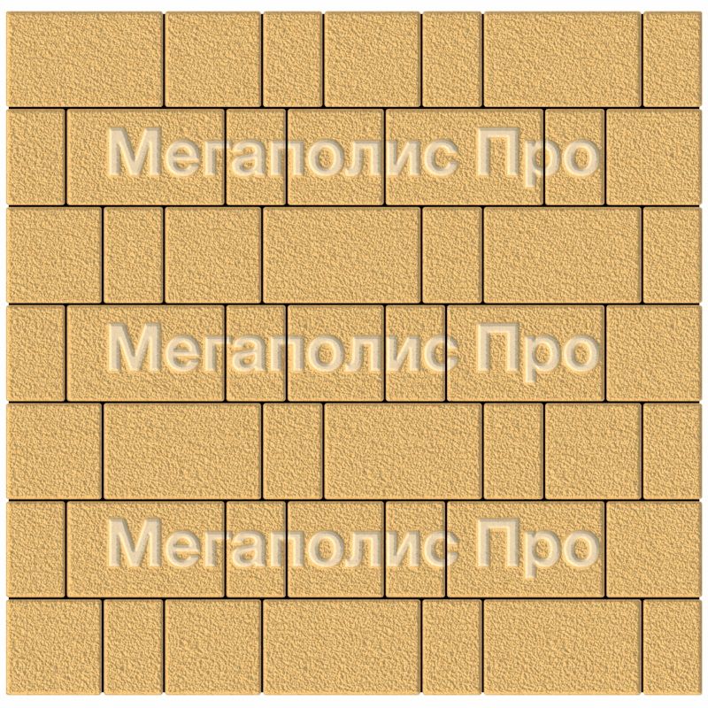 Тротуарная плитка Выбор Старый город А.1.Фсм.4 40 мм. Желтый Гранит фото 3