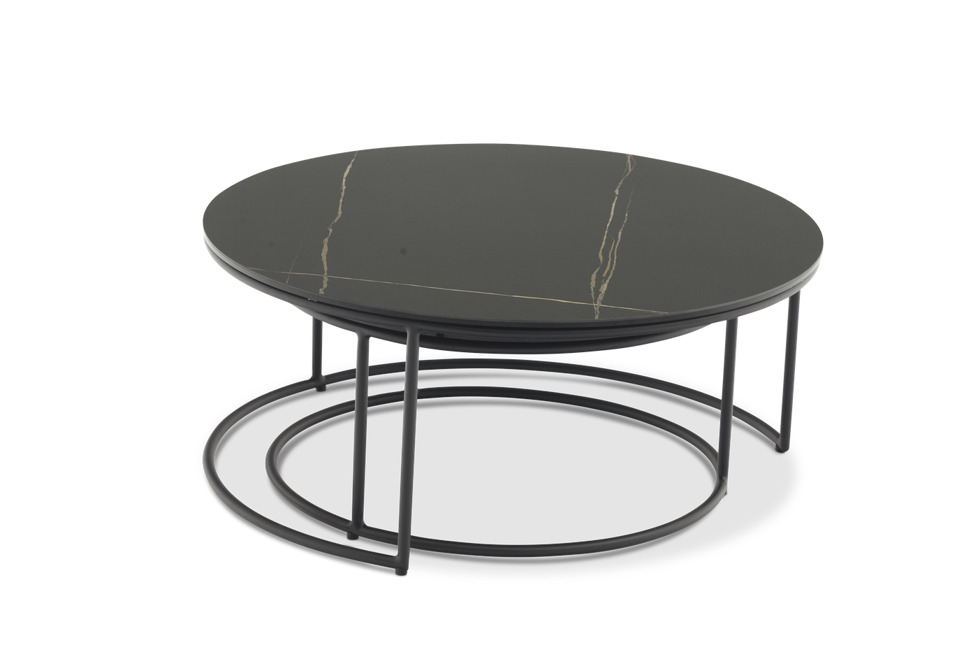 Комплект лаунж мебели Stockholm Brafritid, с двумя столами, антрацит/серый, алюминий фото 4