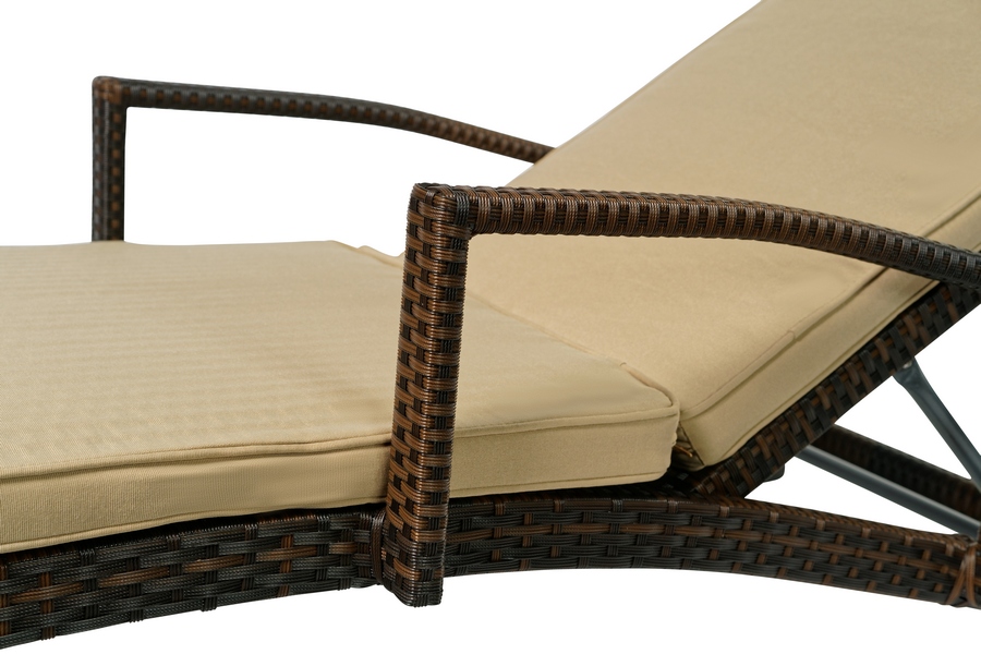 Плетеный шезлонг MILANO темно-коричневый Joygarden фото 5