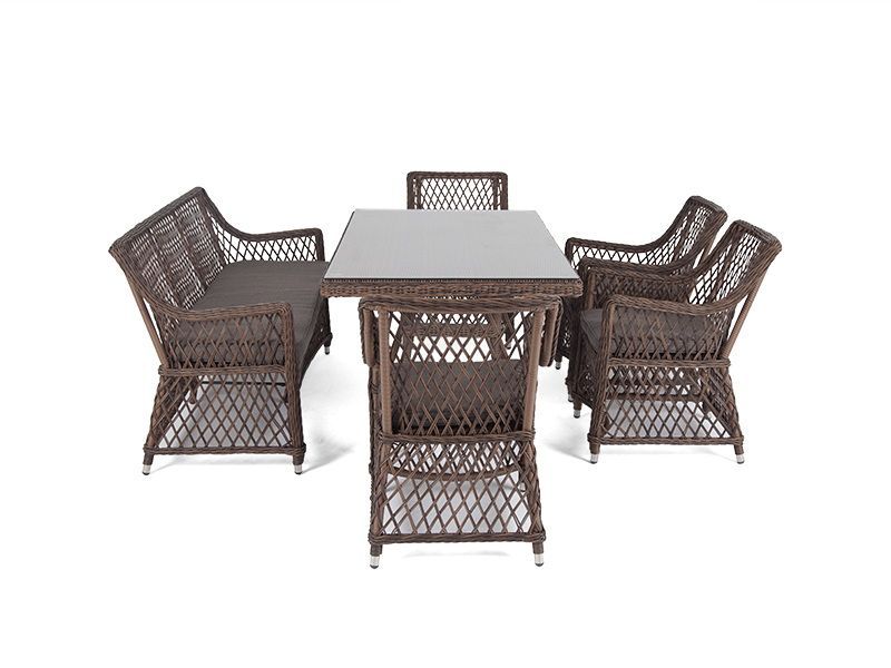 Обеденная группа Катания 4SIS на 6 персон, цвет коричневый фото 2