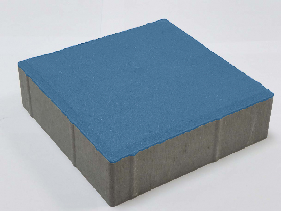 Тротуарная плитка Лидер 40 Квадрат 200х200х60 мм Синий фото 2