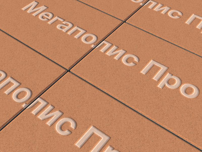 Тротуарная плитка Выбор Прямоугольник Б.5.П.10 600х300х100 мм Стандарт Оранжевый фото 2