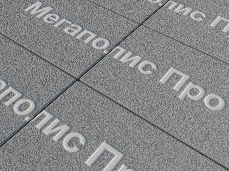 Тротуарная плитка Выбор Прямоугольник Б.5.П.10 600х300х100 мм Серый Гранит фото 2