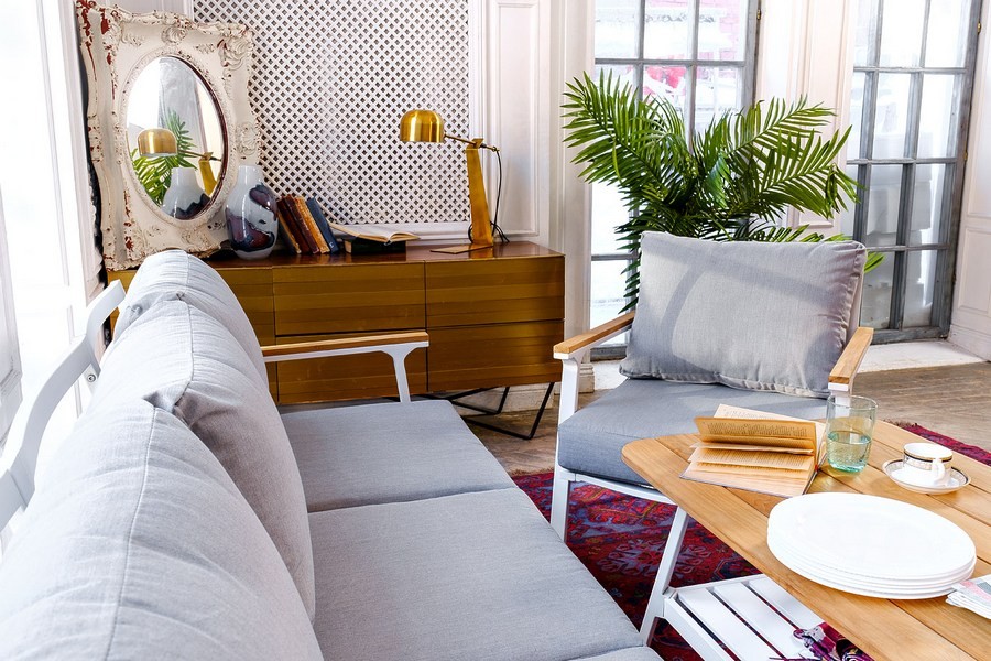 Диванная группа из алюминия CONCORDE L белая Joygarden фото 2