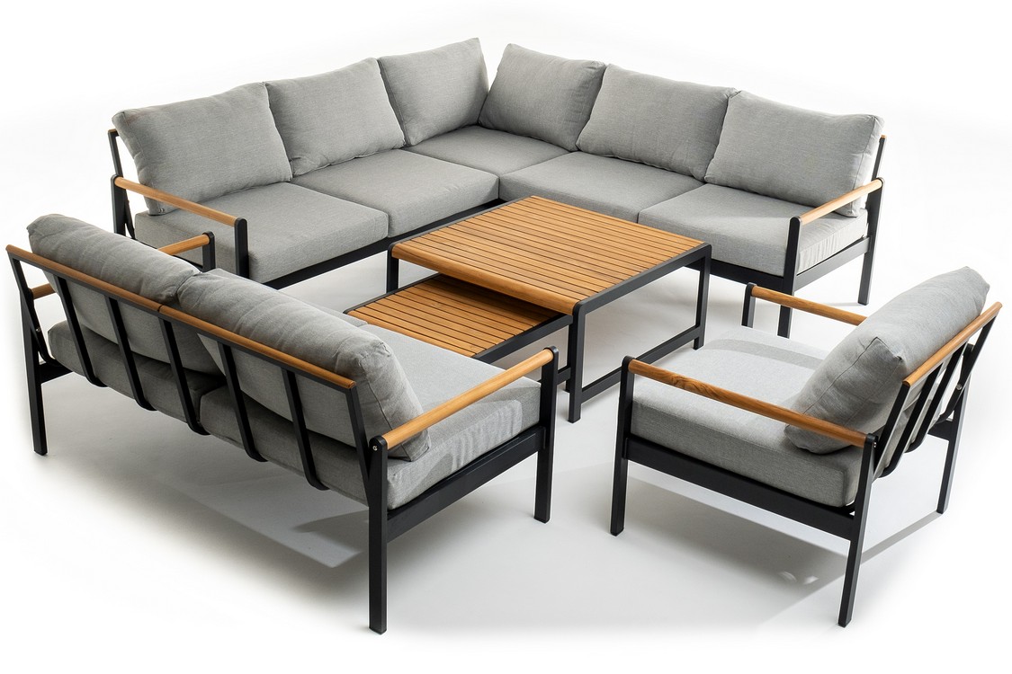 Лаунж зона из алюминия MAYA XL темный графит Joygarden фото 1