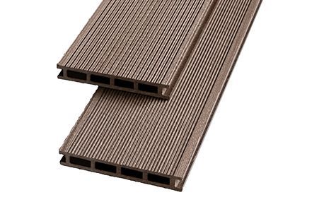 Террасная доска Экодэк Брайт Вельвет Шале, цвет Каштан фото 1