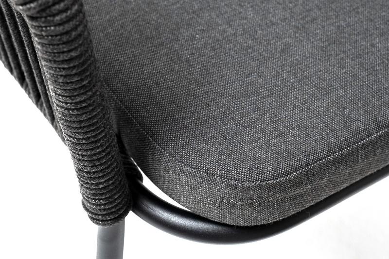 Обеденная группа Лион 4SIS на 4 персоны со стульями "Лион" темно-серый, круглый стол "серый гранит" фото 6