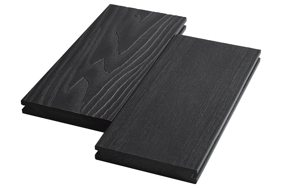 Террасная доска Экодэк Брайт Массив 3D, цвет Венге фото 1