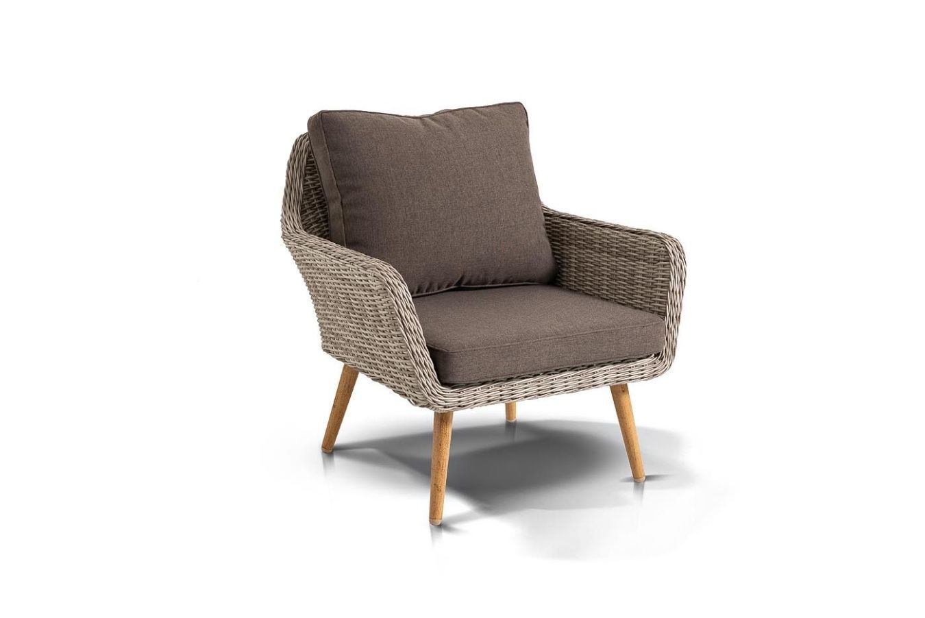 Кресло Прованс 4SIS из искусственного ротанга, цвет бежевый фото 4