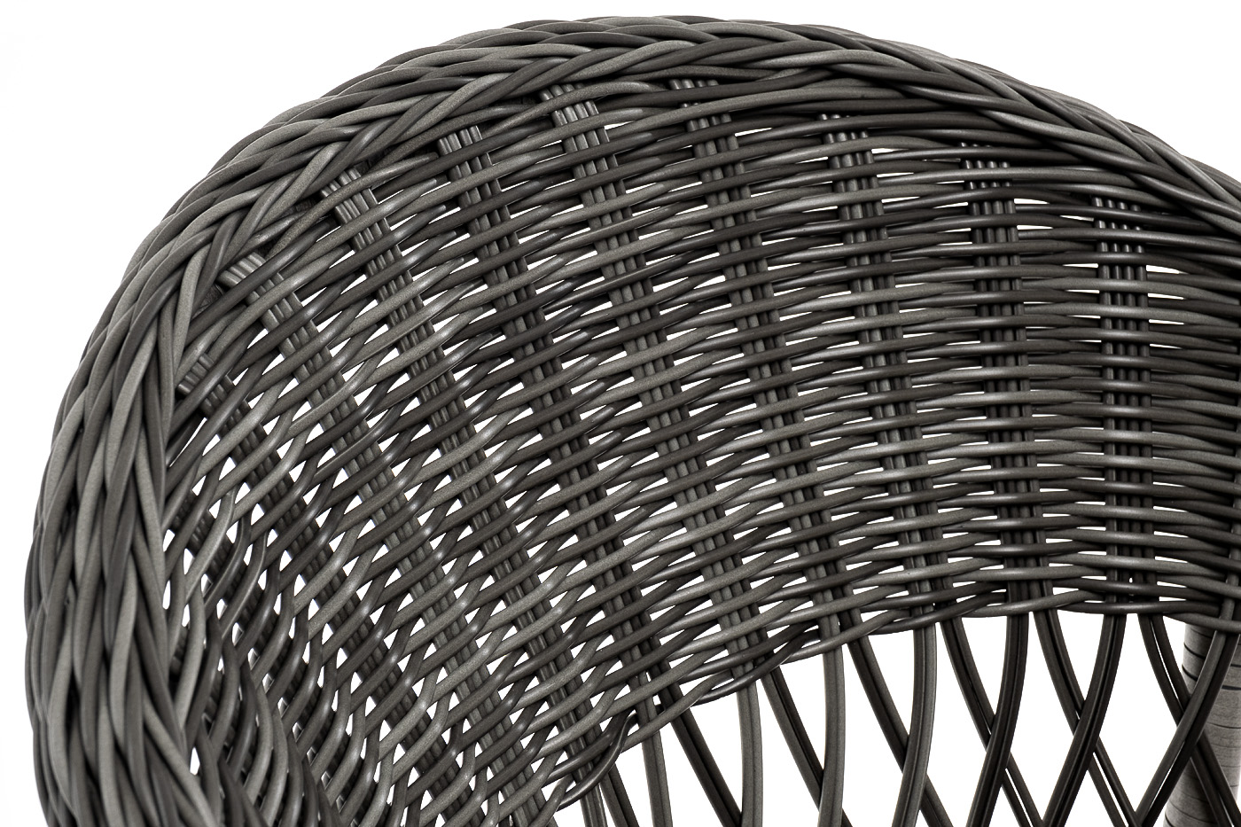 Сицилия плетеный стул из искусственного ротанга, цвет графит фото 5