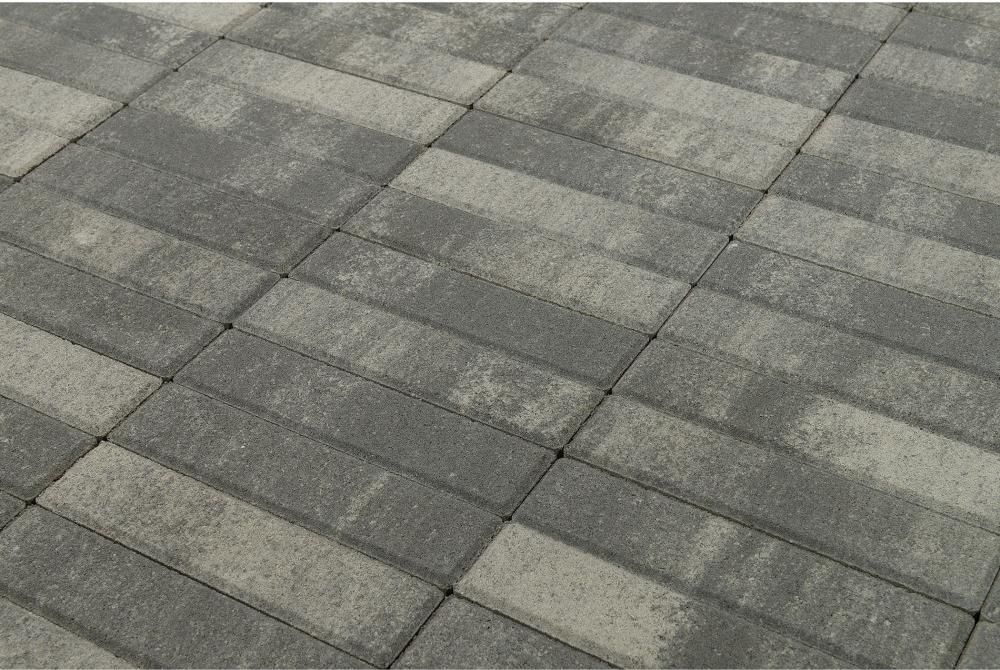 Тротуарная плитка Braer Прямоугольник ColorMix 200х50х60 мм Туман фото 1