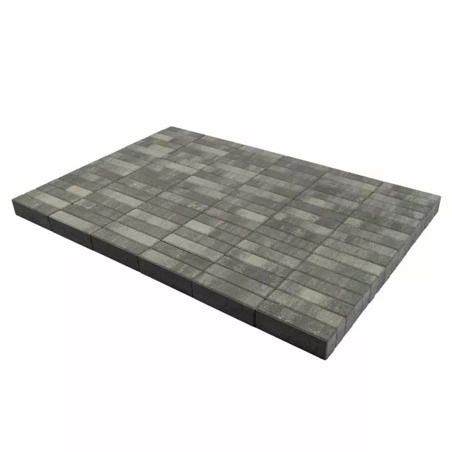 Тротуарная плитка Braer Прямоугольник ColorMix 200х50х60 мм Туман фото 3