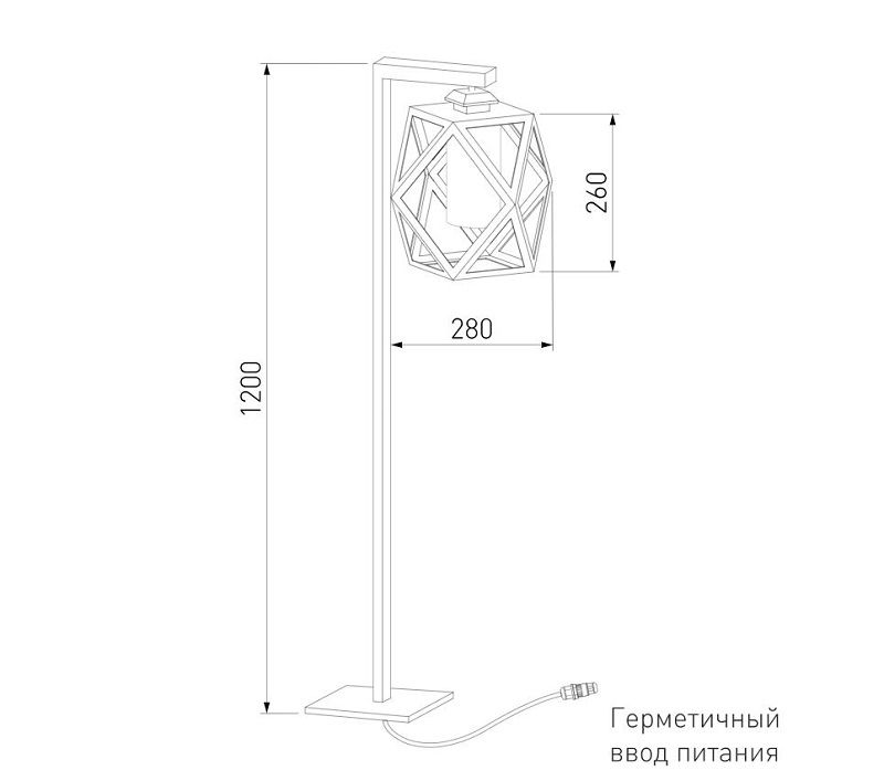Уличный светильник Elektrostandard Ambra F IP33 35133/F черный фото 6