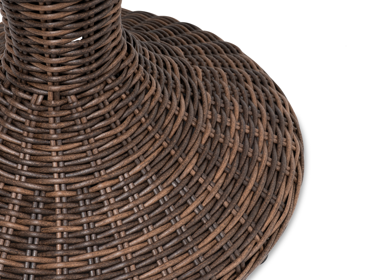 Леванте стол круглый из искусственного ротанга, цвет коричневый фото 4