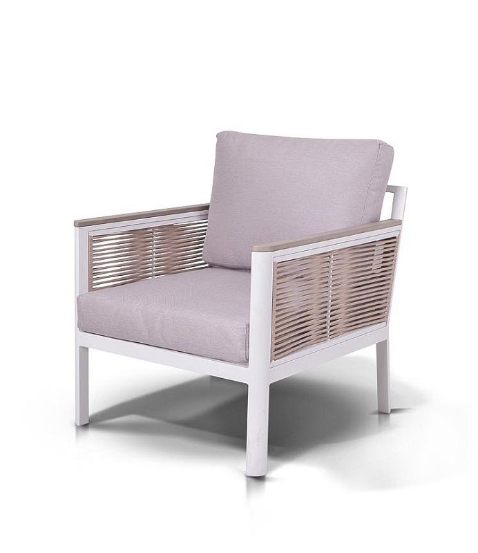 Кресло Сан Ремо 4SIS из роупа (веревки), цвет бежевый фото 1