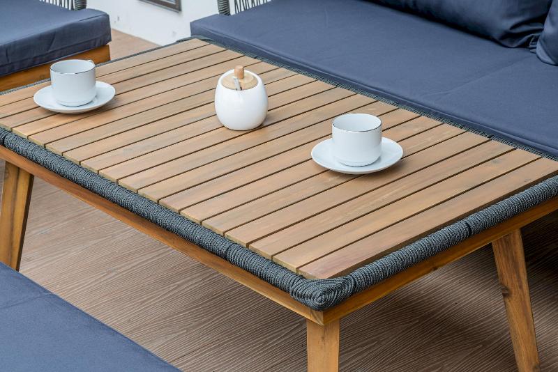 Лаунж-зона Emma Royal Family из дерева, цвет серый фото 5