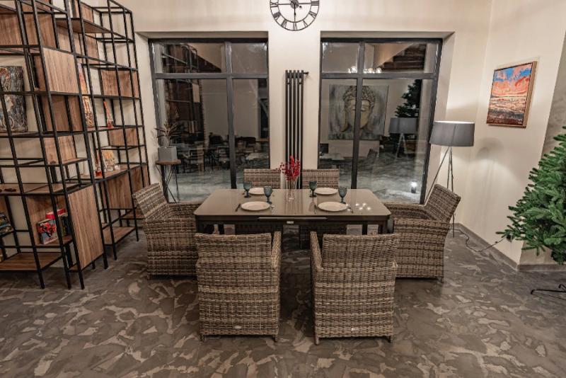 Обеденный комплект Ludwig + Fiona Royal Family из искусственного ротанга, цвет серый фото 3