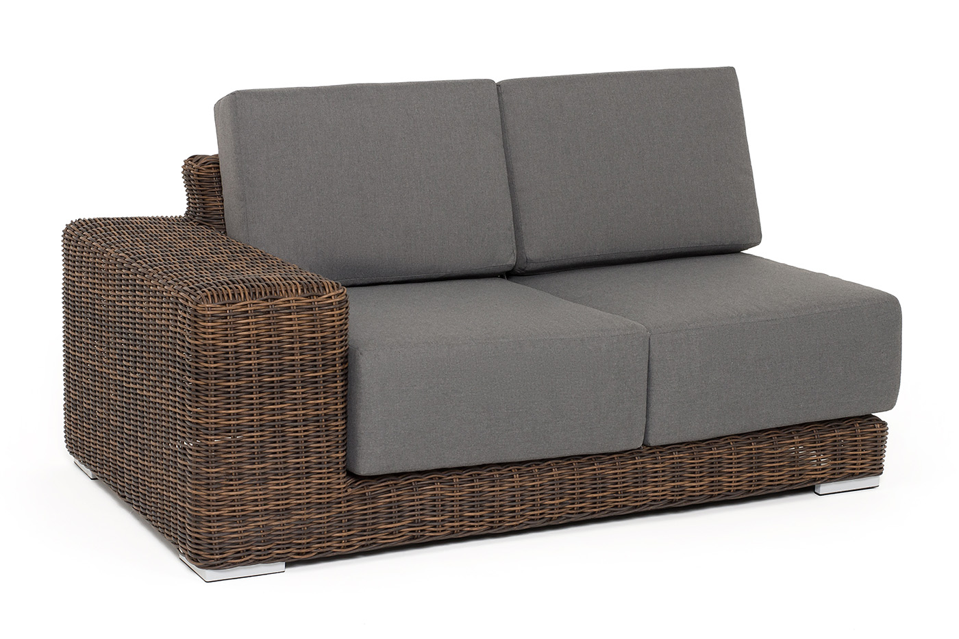 Капри модуль диванный правый с подушками, цвет коричневый фото 3