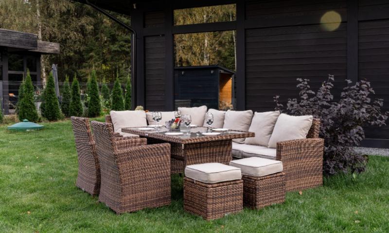 Угловой комплект Zorro Plus Double Royal Family из искусственного ротанга, цвет коричневый фото 1