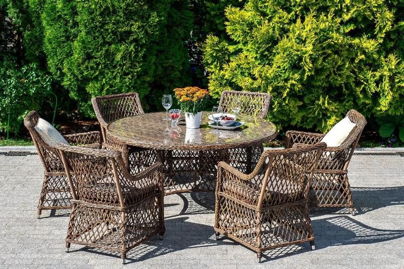 Плетеное кресло Латте 4SIS из искусственного ротанга, цвет коричневый фото 8