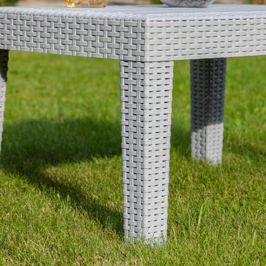 Обеденный комплект Lana S Royal Family из пластика, цвет светло-серый фото 6