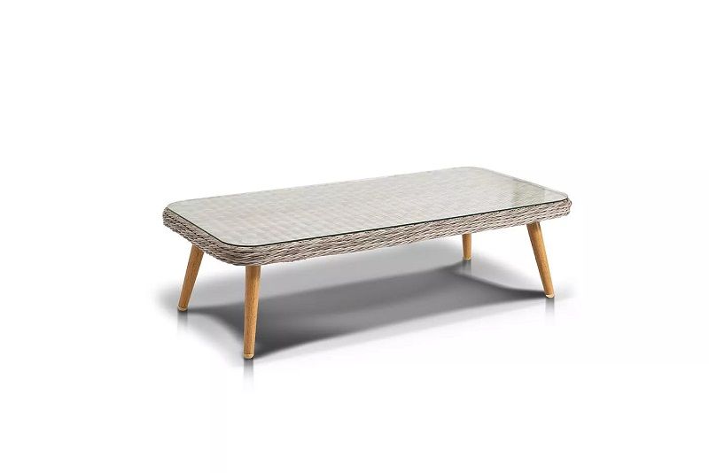 Столик журнальный Прованс 4SIS из искусственного ротанга, цвет бежевый фото 3